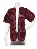 Granny Square Short Sleeve Sweater